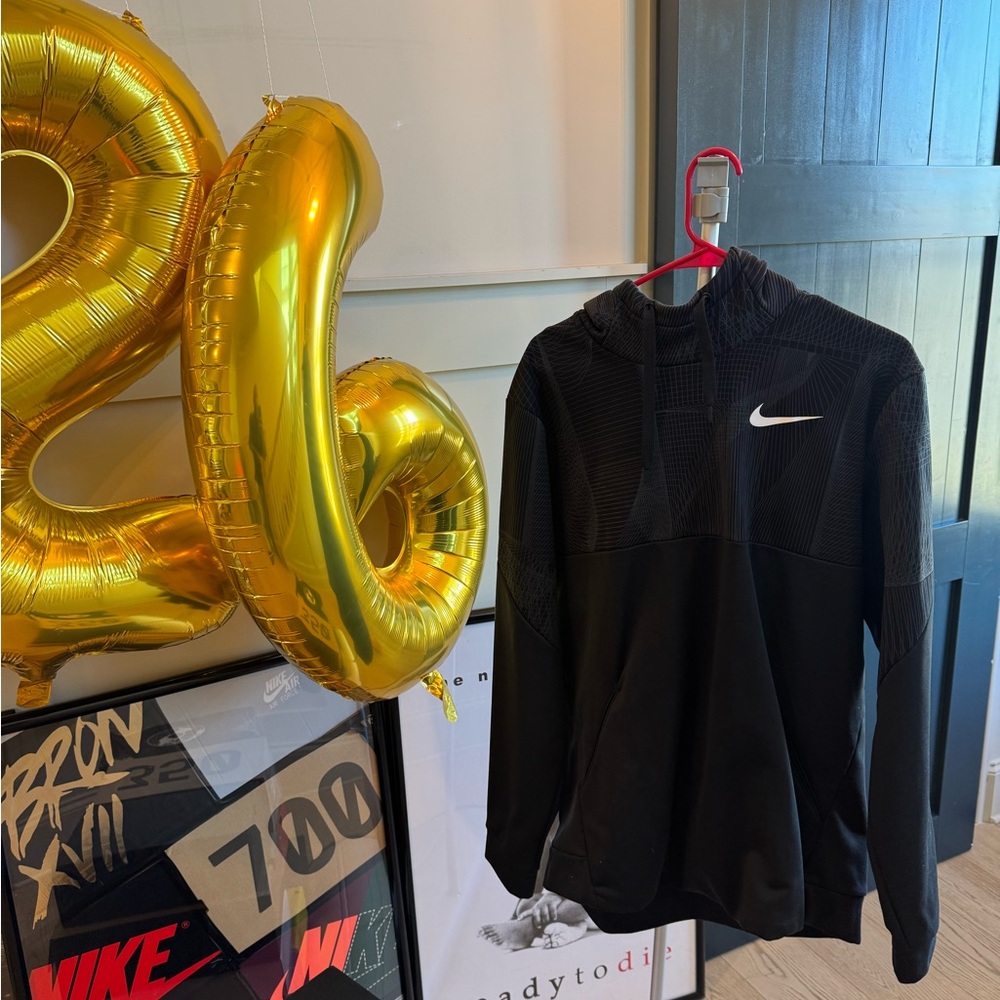 Nike Black Pullover with White Swoosh
